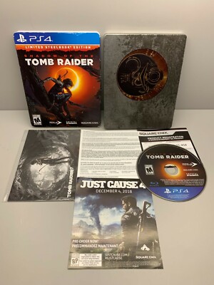 Shadow Of The Tomb Raider - Édition Limitée Steelbook PS4 - Complet + Saison - Comme Neuf