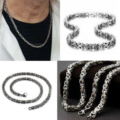 Collana Uomo DonDon - Catena In Acciaio Inox, Lucida, Diversi Spessori E Lunghezze - Foto 9