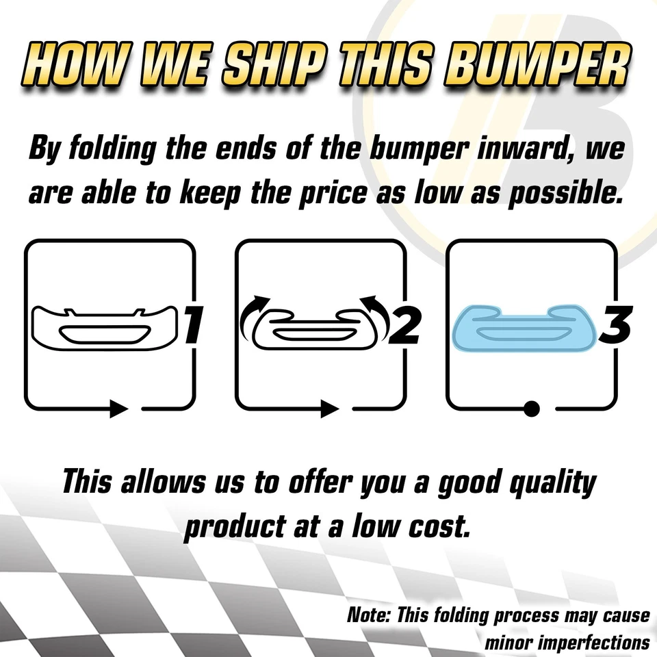 NEW Primered - Front Bumper Cover Replacement for 2004-2007 Toyota Highlander - Imagem 3 de 4