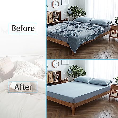 Bed Sheet Straps/Fitted Sheet Holders for Corners Keep Your Bed White