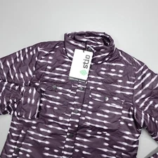 Stio Skycrest Snap Shirt Jacket Quilted Insulated Huckleberry Jam Women's Size S
