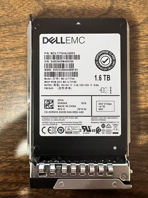 #ad Dell DR0HX 1.6TB TLC SAS SSD 2.5quot; 12Gbps MU Solid State Drive MZILT1T6HAJQ0D3 $200.00