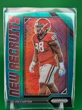 Jalen Carter 2023 Panini Prizm Draft New Recruits SP Green #NR-10 Eagles RC