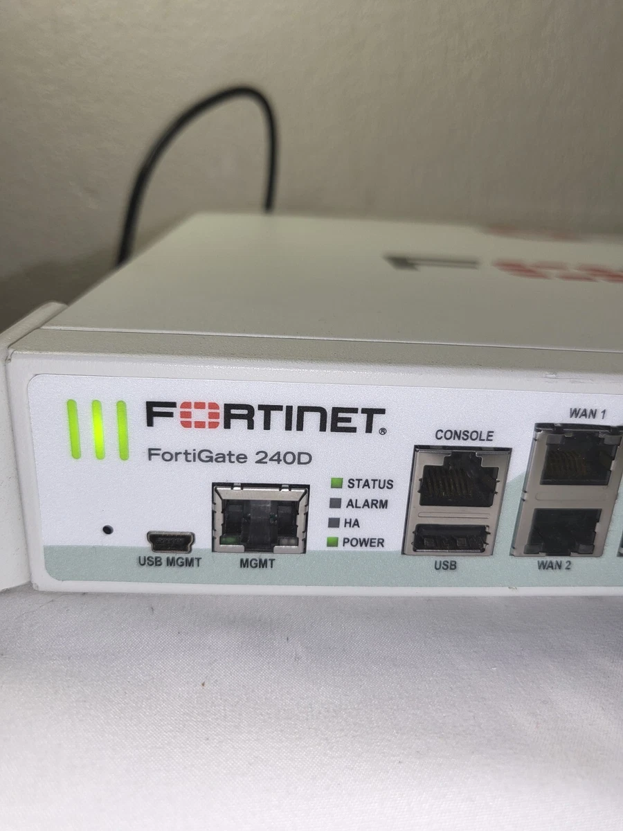 Fortinet FG-240D Fortigate-240D Next Generation Security Appliance Firewall