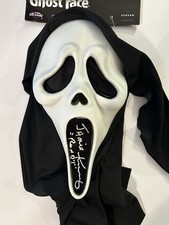 SCREAM Mask signed by Jamie Kennedy (Proof Pic) Scream Movie Autograph