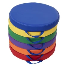 Factory Direct Partners SoftScape 15 inch Round Classroom Floor Cushions with...