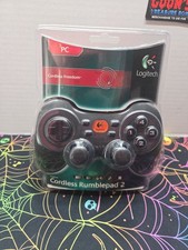 Black Logitech Cordless Rumblepad 2 PC Contro...