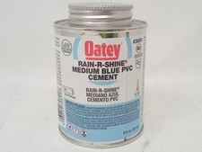 Oatey Rain-R-Shine Medium Blue PVC Cement 8 oz - LoVOC Compliant