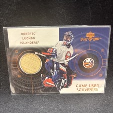 2000-01 Upper Deck MVP Game-Used Souvenirs Roberto Luongo NY Islanders