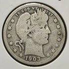 1903 Barber Quarter 25C Silver 0.900 Fine Business Strike Philadelphia KM#114