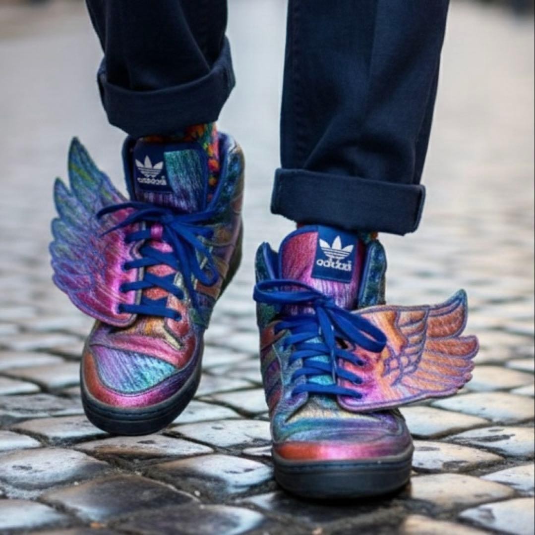ADIDAS JEREMY SCOTT Collaboration Sneakers Stylish High type WINGS