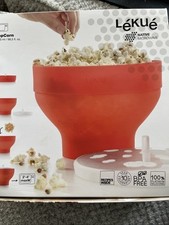 LEKUE Microwave POPCORN Maker 100% Platinum S...