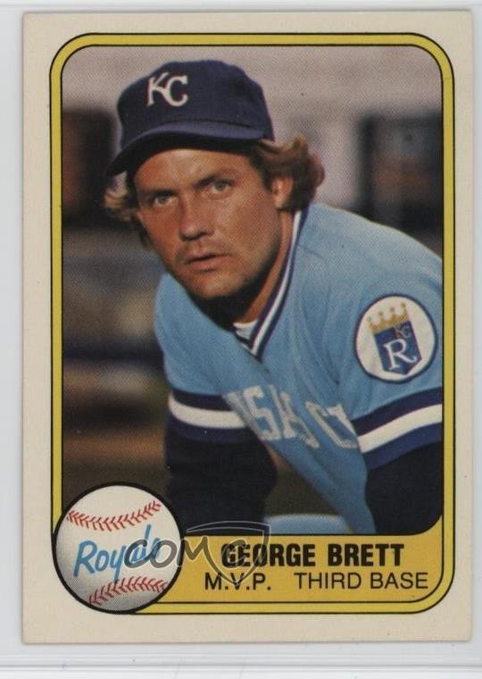1981 Fleer George Brett (MVP on Front) #28 HOF