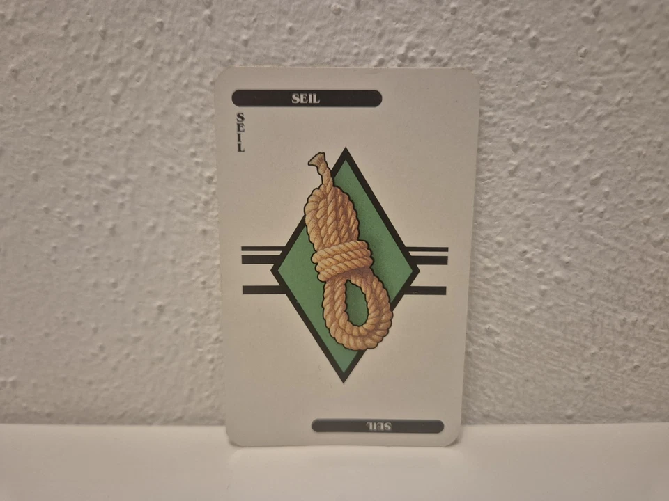 Cluedo Das klassische Detektiv-Spiel 1992 Ersatzteile: Karte Seil - Bild 1 von 1