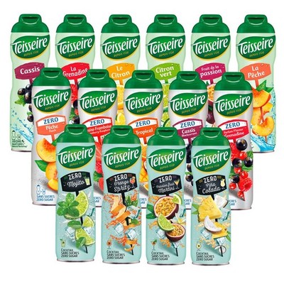 Teisseire Sirup Getränkesirup Grenadine Pfirsich Pina Colada Passionsfrucht uvm.