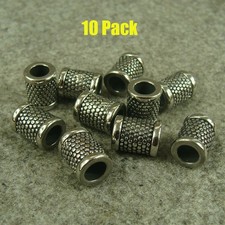10pcs Stainless Steel Bracelet Beard Beads Paracord Lanyard Bead LB138