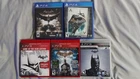 PlayStation Game Bundle PS3 & PS4 Lot Of 5 Batman Arkham Games