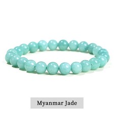 JD Natural Stone Beads Bracelet Amethyst Tiger Eye Crystal Quartz