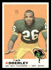 1969 Topps #255 Herb Adderley *Low Grade*