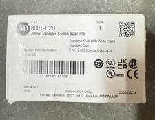 New Allen Bradley 800T-H2B 2 Pos Maintained Selector Switch 800TH2B ser T