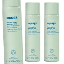 Aquage Freezing Spray Maximum Hold Hair Spray 10 oz - Pack of 3