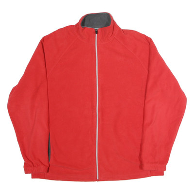 STARTER Herren Red Jacket L Polyester Uni Reißverschluss Leicht Casual Outdoor