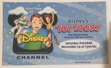 Disney’s Toy Story Tom Hanks Tim Allen Jim Varney Vintage Print Ad Tpa32