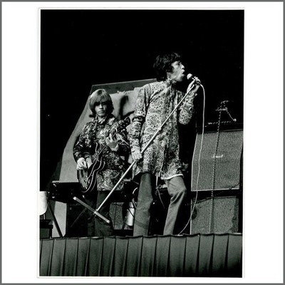 The Rolling Stones Mick Jagger Brian Jones 1967 Press Photograph (Germany)