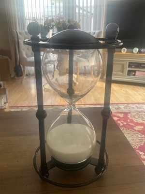 Große schwarze Eisen 30 Minuten Timer Stundenglas