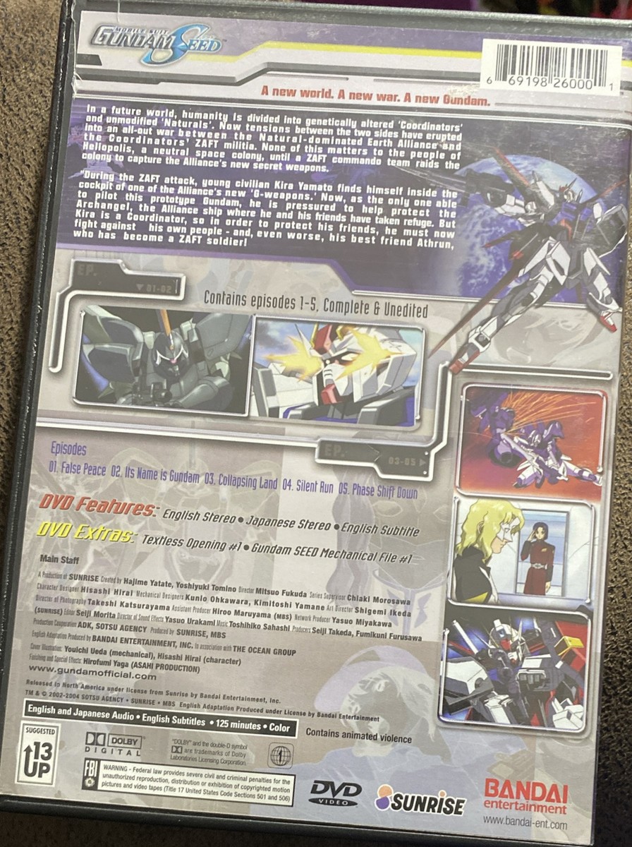 Mobile Suit Gundam SEED - Vol. 1: Grim Reality Region 1- VERY GOOD
