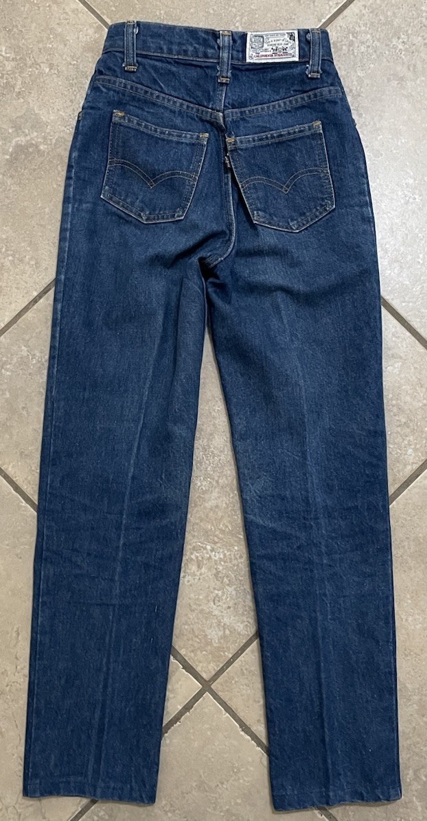 Vtg 70's Levi's California Straights White Patch Blue Tab 23x27