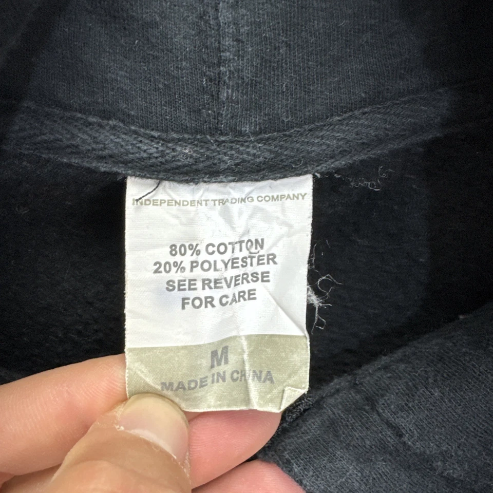 Felpa con cappuccio vintage Apple uomo M nera full zip logo promo dipendente rara - Immagine 2 di 4