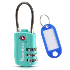 3 Digit Combination TSA Security Padlock Luggage Travel Suitcase Wire Locks