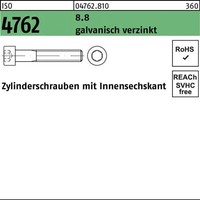 Zylinderschraube ISO 4762 Innen-6Kt M4X35 8.8 Galv.Verz. 500St.