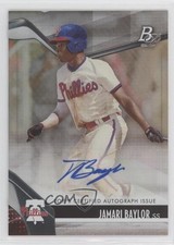 2021 Bowman Platinum Top Prospects Auto Jamari Baylor #TOP-63 Auto 0f28