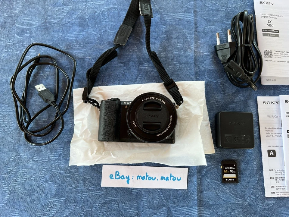 Appareil photo Reflex Hybrid Sony Alpha ILCE 5100 + objectif 16 50 16go carte SD - Image 4 of 4