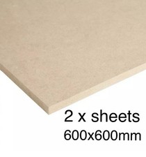 MDF Sheets Boards  9mm thick 600mm x 600mm x2 sheets handy size 