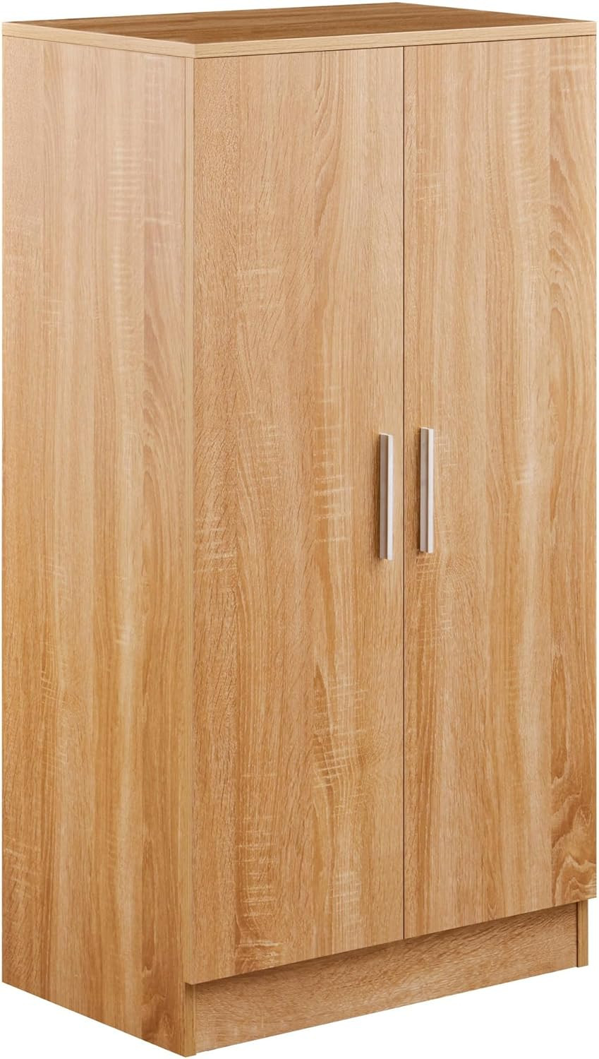 Wehome - Scarpiera Legno 2 Ante 7 Ripiani, Salvaspazio Ingresso, 55X36X108 Cm, R