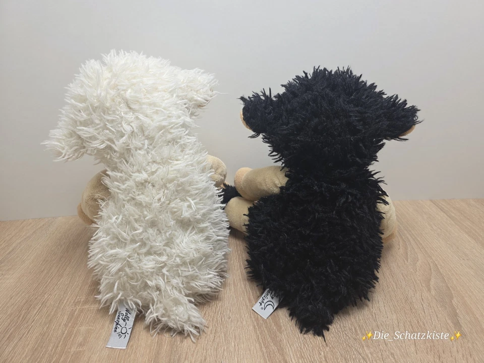 Heunec Friendsheep - Wolly Sunshine u. Blacky Moonligh / Kuscheltier Schaf 38cm - Bild 4 von 4