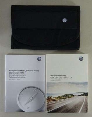 Bordmappe + Betriebsanleitung Volkswagen VW Golf 7 / GTI / GTD / R Stand 05/2017
