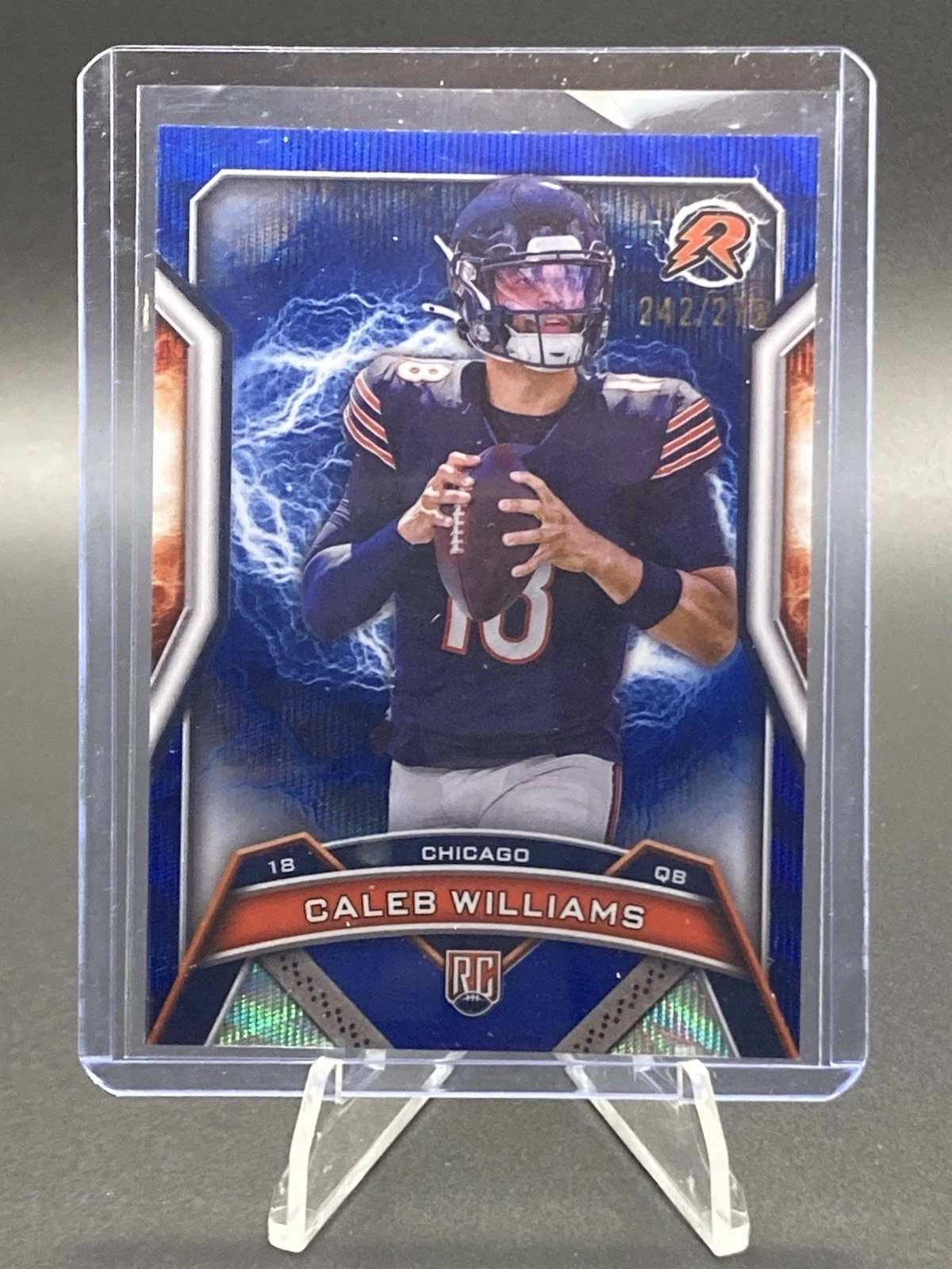 2024 Topps Resurgence #117 Caleb Williams  Navy Surge COLOR MATCH /275 (RC)