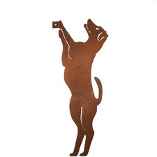 UNUS&reg; Baumstecker Hund zum Anschrauben in Rostoptik originelle Gartendekoration