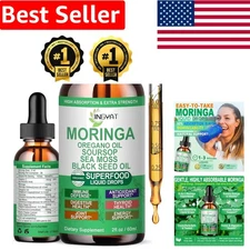 Organic Moringa Liquid Drops - High Absorption Tincture for Energy & Immunity