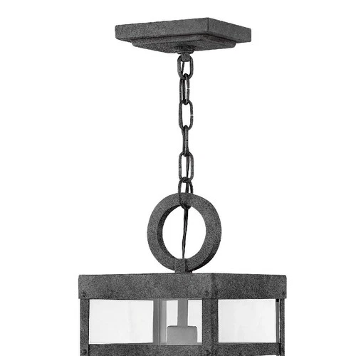 Hinkley Porter 19" High Aged Zinc Outdoor Hanging Light - Picture 4 of 8