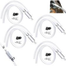 4PCS Brake Bleeder Hose,One Way Check Valve Tube Bleeding Tool Kit for Car Mo...