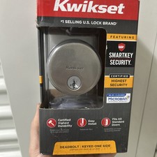 Kwikset Smartkey Low-Profile Deadbolt Satin N...
