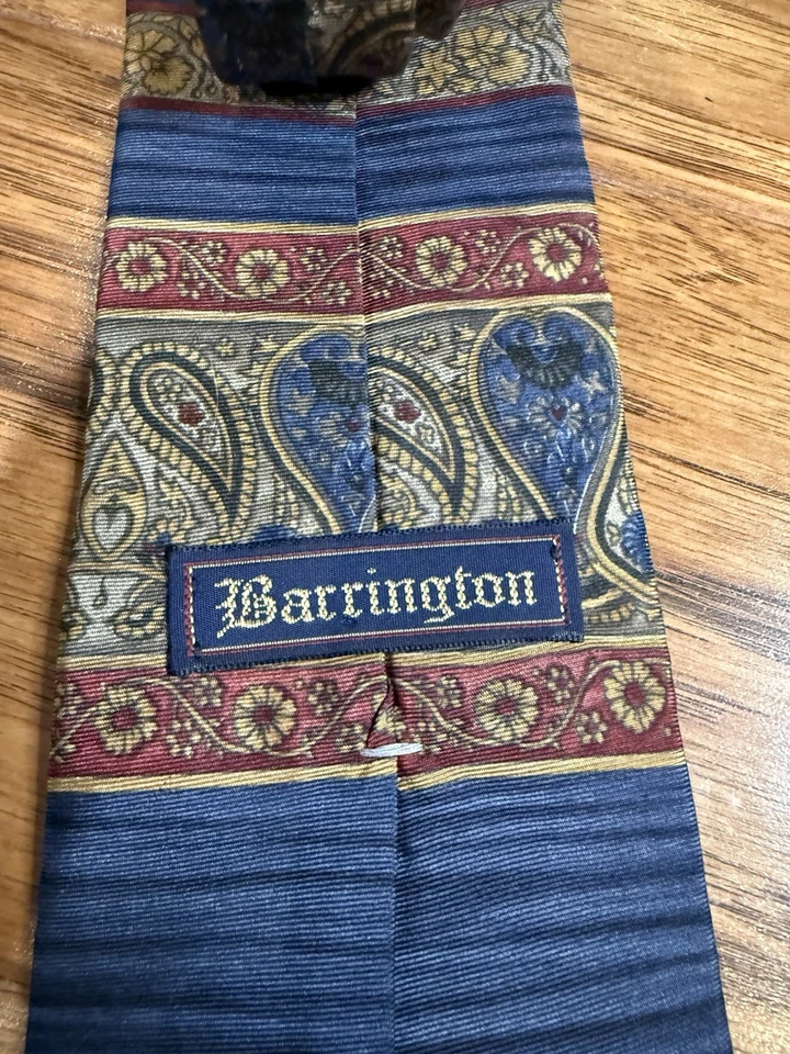 男式领带套装两条丝绸领带 Barrington 和 Ruffini — 第 3/4 张图片