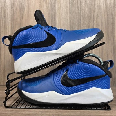 Nike Basketballschuhe Kinder Gr. UK 6 Team Hustle D9 AQ4224-400 blau Turnschuhe