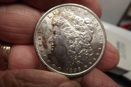 1896-P Morgan Silver Dollar  BU and Original NEWPX NR Auction!!!