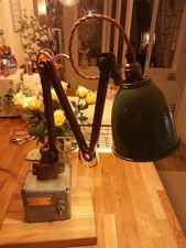 Industrial vintage angle-poise lamp by British Thomson Houston 